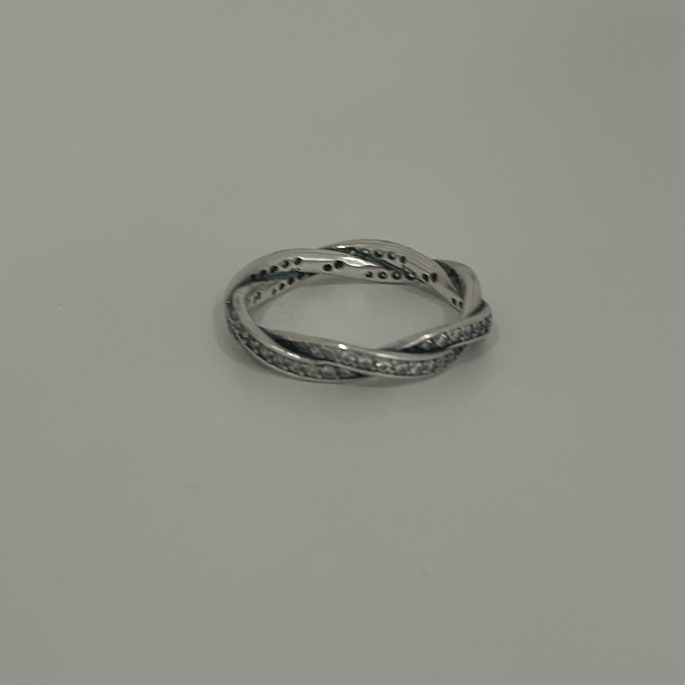 Pandora twisted ring excellent condition size 56